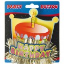 Party-Button Happy Birthday, zum Geburtstag