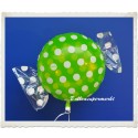 Candy Luftballon aus Folie mit Helium, Melon, Dots