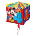  Cubez Luftballon aus Folie mit Helium, Mickey Mouse, 4. Geburtstag, Bunt, Junge