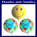 Ballongrüße "Danke mit Smiley"