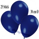 Deko-Luftballons, Ultramarin, Latex 30 cm Ø, 25 Stück 