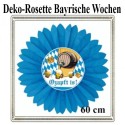 Bayrische Wochen Deko-Rosette, O'zapft is, 60 cm, schwer entflammbar