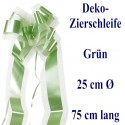 Schleife, Zierschleife Grün, 25 cm Ø, 75 cm lang
