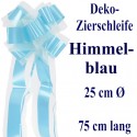 Schleife, Zierschleife Himmelblau, 25 cm Ø, 75 cm lang