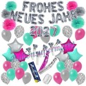 Silvesterdeko-Set mit Luftballons Frohes neues Jahr 2027 Silvestertraum, 54-teilig