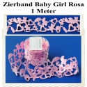 Deko-Zierband Baby Girl, 1 Meter, Mädchen