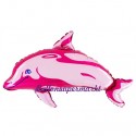 Delfin Luftballon ohne Helium, rosa