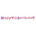 Disney Princess Geburtstagsgirlande Happy Birthday mit Geburtstagszahlen zum Kindergeburtstag