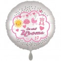 Du wirst Uroma, Luftballon inklusive Helium, Satin de Luxe, weiß, 43 cm