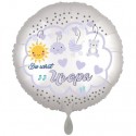Du wirst Uropa, Luftballon inklusive Helium, Satin de Luxe, weiß, 43 cm