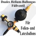 Duales Ballongas-Helium Auffüllventil für Folienballons und Latexballons