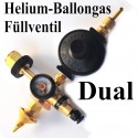 Duales Ballongas-Helium Auffüllventil für Luftballons und Folienballons