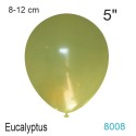 10 Luftballons 8-12cm, Vintage-Farbe Eucalyptus