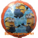 Luftballon Minions, Folienballon mit Ballongas