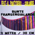 Fest- und Party-Dekoration, bunte Fransengirlande