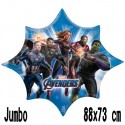 Avengers Endgame, Jumbo Luftballon, Shape, Folienballon mit Ballongas
