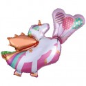 Einhorn mit Flügeln Luftballon ohne Helium, Unicorn