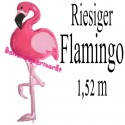 Riesiger Flamingo, Folienballon ohne Ballongas