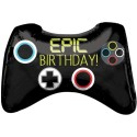 Gamepad Folienballon, Epic Birthday, mit Helium zum Geburtstag