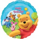 Pooh Birthday Luftballon mit Helium-Ballongas