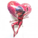 Luftballon Miraculous Ladybug, Folienballon ohne Ballongas