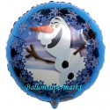 Olaf Luftballon, Frozen, Eiskönigin, Folienballon mit Ballongas