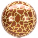 Luftballon Orbz Animal Print Giraffe, Folienballon ohne Ballongas