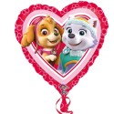 Luftballon Paw Patrol, Skye und Everest, Folienballon mit Ballongas