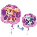 Luftballon Paw Patrol, Skye und Everest, Folienballon mit Ballongas