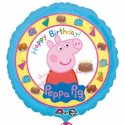 Peppa Wutz, Luftballon, Happy Birthday, Folienballon mit Ballongas