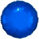 Rundballon aus Folie, Blau, 18" (ungefüllt)