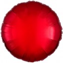 Rundballon aus Folie, 18"  Rot (ungefüllt)