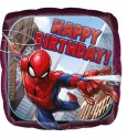 Spider-Man Luftballon, Happy Birthday, Folienballon mit Ballongas-Helium
