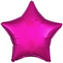 Sternballon, Luftballon Folie, Deko-Sternform, Pink, mit Helium