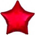 Sternballon, Luftballon Folie, Deko-Sternform, Rot, mit Helium