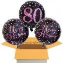 3 Luftballons, Pink Celebration zum 80. Geburtstag