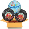 3 Luftballons zum Geburtstag, Rock 'n' Roll, Happy Birthday, inklusive Ballongas
