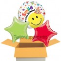 3 Luftballons zum Geburtstag, Smile It's Your Birthday, inklusive Ballongas
