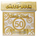 Gästebuch Zahl 50 zum 50. Geburtstag und Jubiläum, zur Goldene Hochzeit