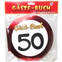 Geburtstags-Gästebuch Verkehrsschild 50 zum 50. Geburtstag 