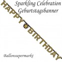 Geburtstagsbanner Sparkling Celebration Birthday zum Geburtstag