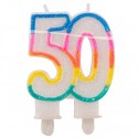 Geburtstagskerze, Geburtstag 50.