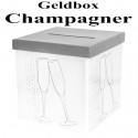 Geldbox Champagner, 20 x 20 x 20 cm