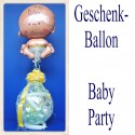 Geschenkballon, Geburt, Taufe, Baby Party