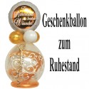 Geschenkballon, Stufferballon, Zum Ruhestand die besten Wünsche