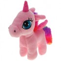 Regenbogen Einhorn, rosa, Plüschtier, Halter für heliumgefüllte Luftballons, 20 cm