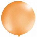 Großer Rund-Luftballon, 1 Meter Ø, Metallic Orange