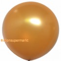 Großer Rund-Luftballon, 1 Meter Ø, Gold, Metallic