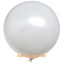 Großer Rund-Luftballon, 1 Meter Ø, Weiß