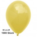 Luftballons, Latex 30 cm Ø, 1000 Stück / Gelb - Gute Qualität